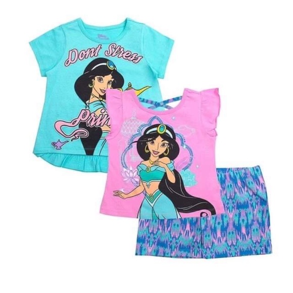 Disney Princess Jasmine Cute Girl shorts set
